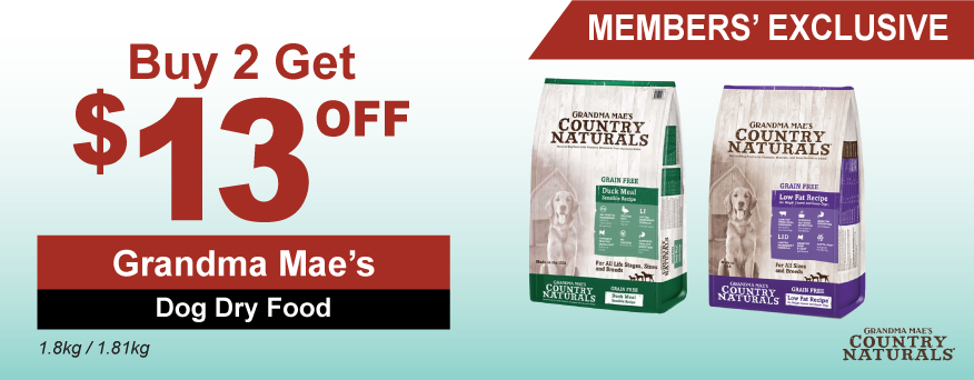 Grandma Mae's Dog Dry Food Promo